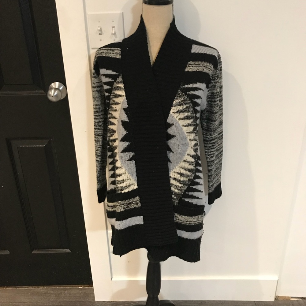 Open front sweater